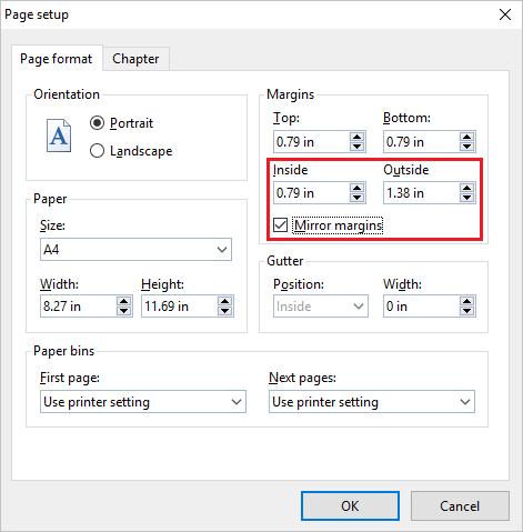 change printer setting from portrait to landscape for pdf on mac